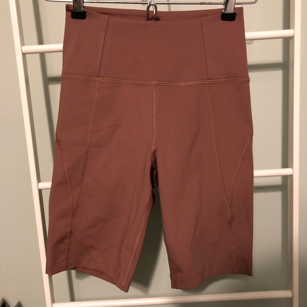 Girlfriend Collective Fig Mauve Muted Pink Biker Bike Shorts Active
